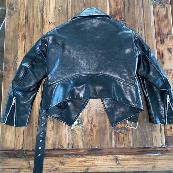 Balenciaga Leather Moto Jacket - Picture 4 of 6